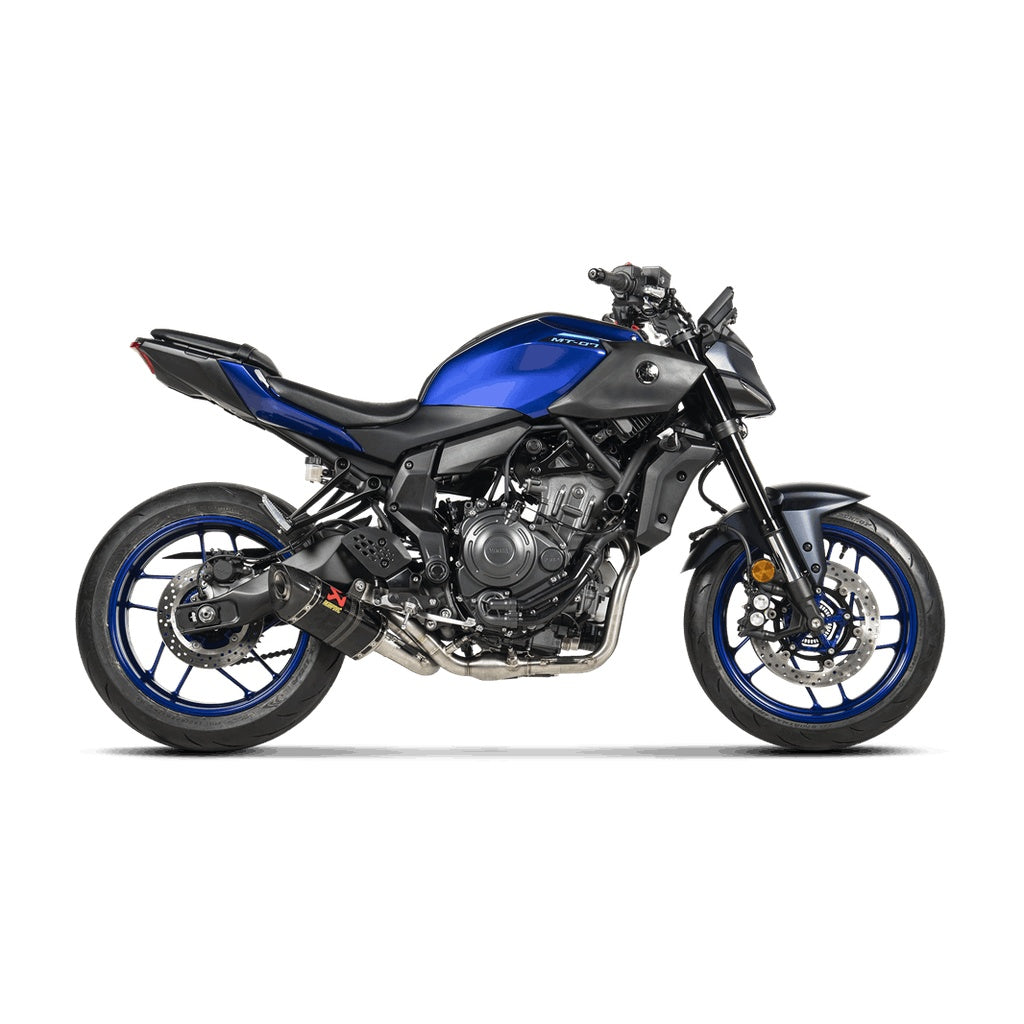 AKRAPOVIC S-Y7R2-AFC/1 Exhaust Racing Line (Carbon) for YAMAHA MT-07 / FZ-07 2025- Photo-2