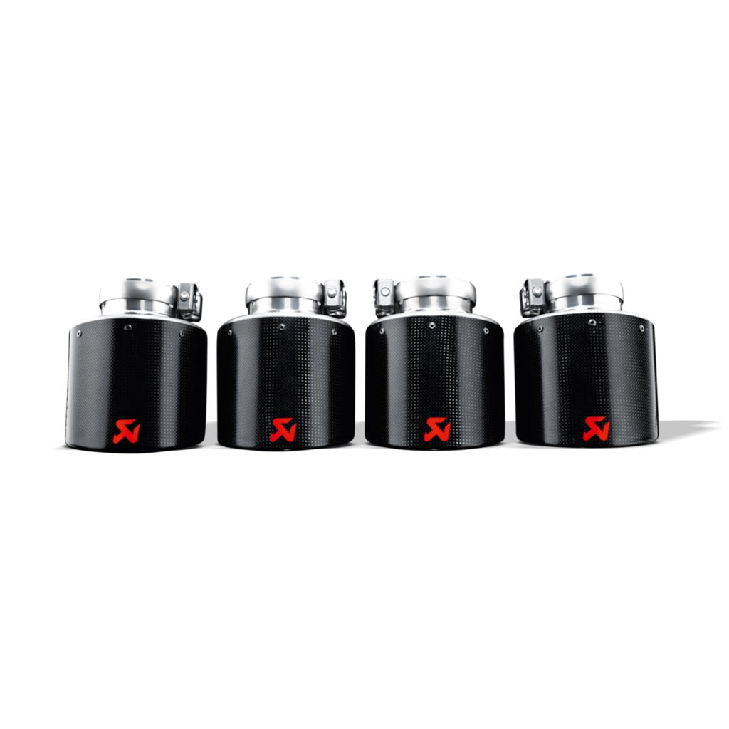 AKRAPOVIC TP-CT/1 Tail Pipe Set (Carbon, dia-115 mm) for CHEVROLET Corvette ZO6/ZR1 (C6) 2006-2011 Photo-1