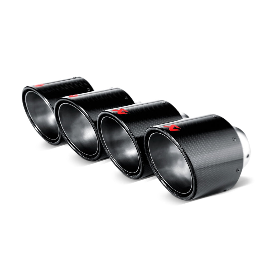 AKRAPOVIC TP-CT/1 Tail Pipe Set (Carbon, dia-115 mm) for CHEVROLET Corvette ZO6/ZR1 (C6) 2006-2011 Photo-0