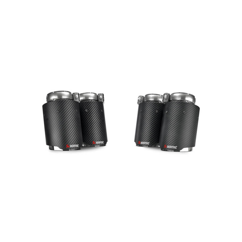 AKRAPOVIC TP-CT/26 Tail Pipe Set (Carbon) for BMW M3 (F80) / M4 (F82) ECE Type Approval Photo-1