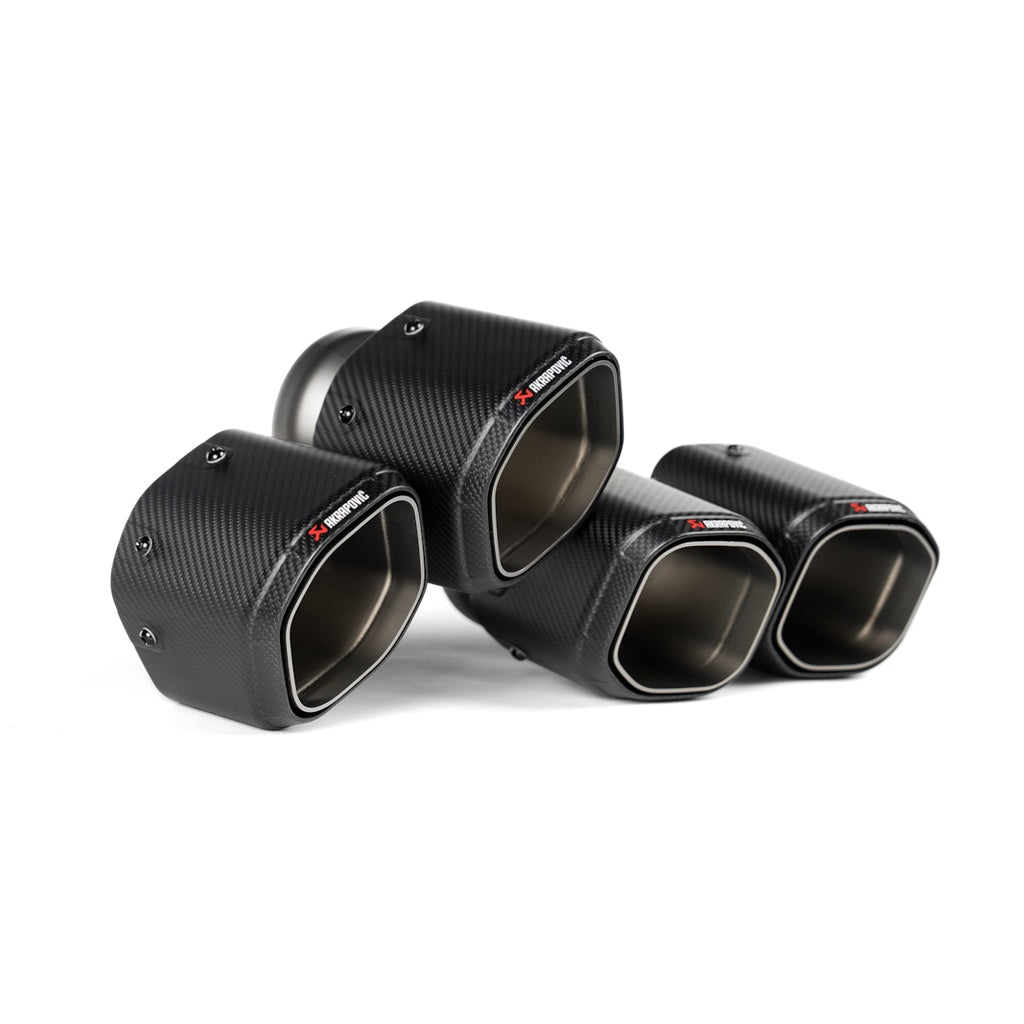 AKRAPOVIC TP-CT/79 Tail Pipe Set Hexagonal Design (Carbon) for BMW M5 (G90 / G99) Photo-1