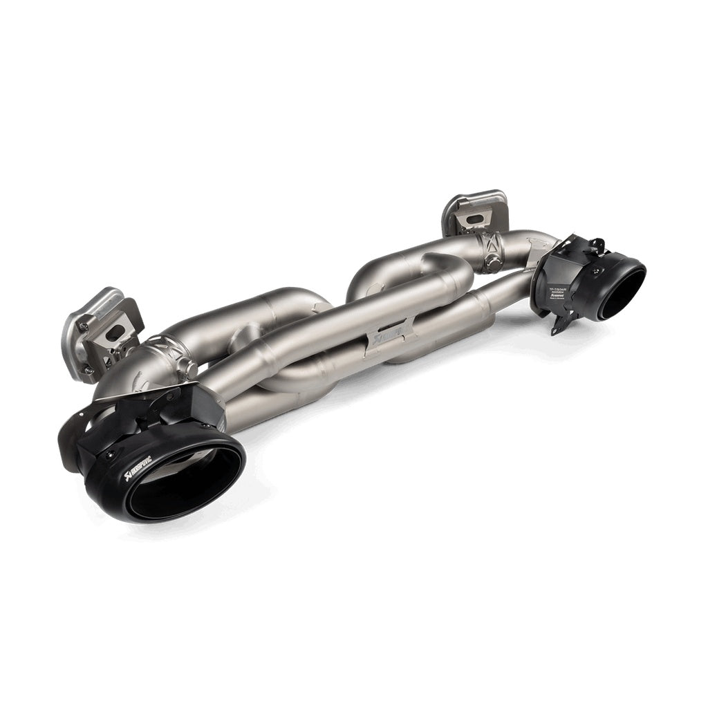 AKRAPOVIC TP-T/S/33 Tail Pipe Set (Titanium) Black for PORSCHE 992 Turbo / Turbo S / Sport Classic Photo-0