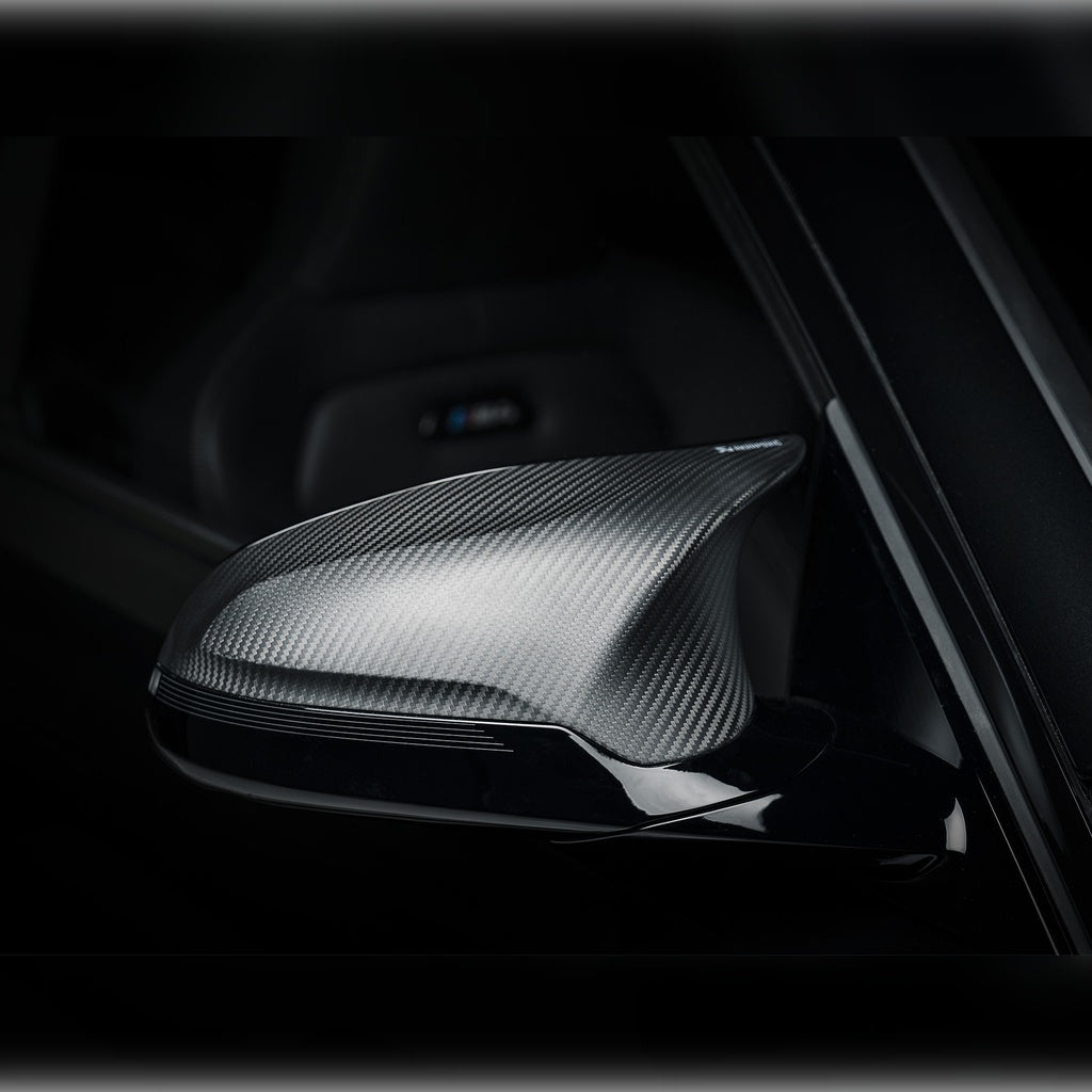 AKRAPOVIC WM-BM/CA/2/M Mirror Cap Set (Carbon / Matte) for BMW M2 (F87) / M3 (F80) / M4 (F82 / F83) Photo-1