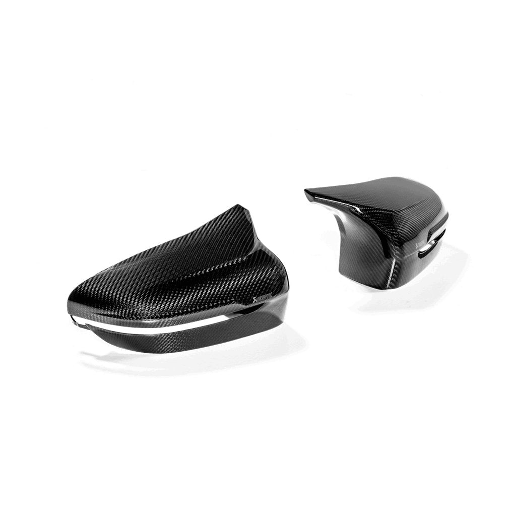 AKRAPOVIC WM-BM/CA/3/G Mirror Cap Set (Carbon, Gloss) for BMW M5 (F90) / M8 (F91 / F92 / F93) Photo-0