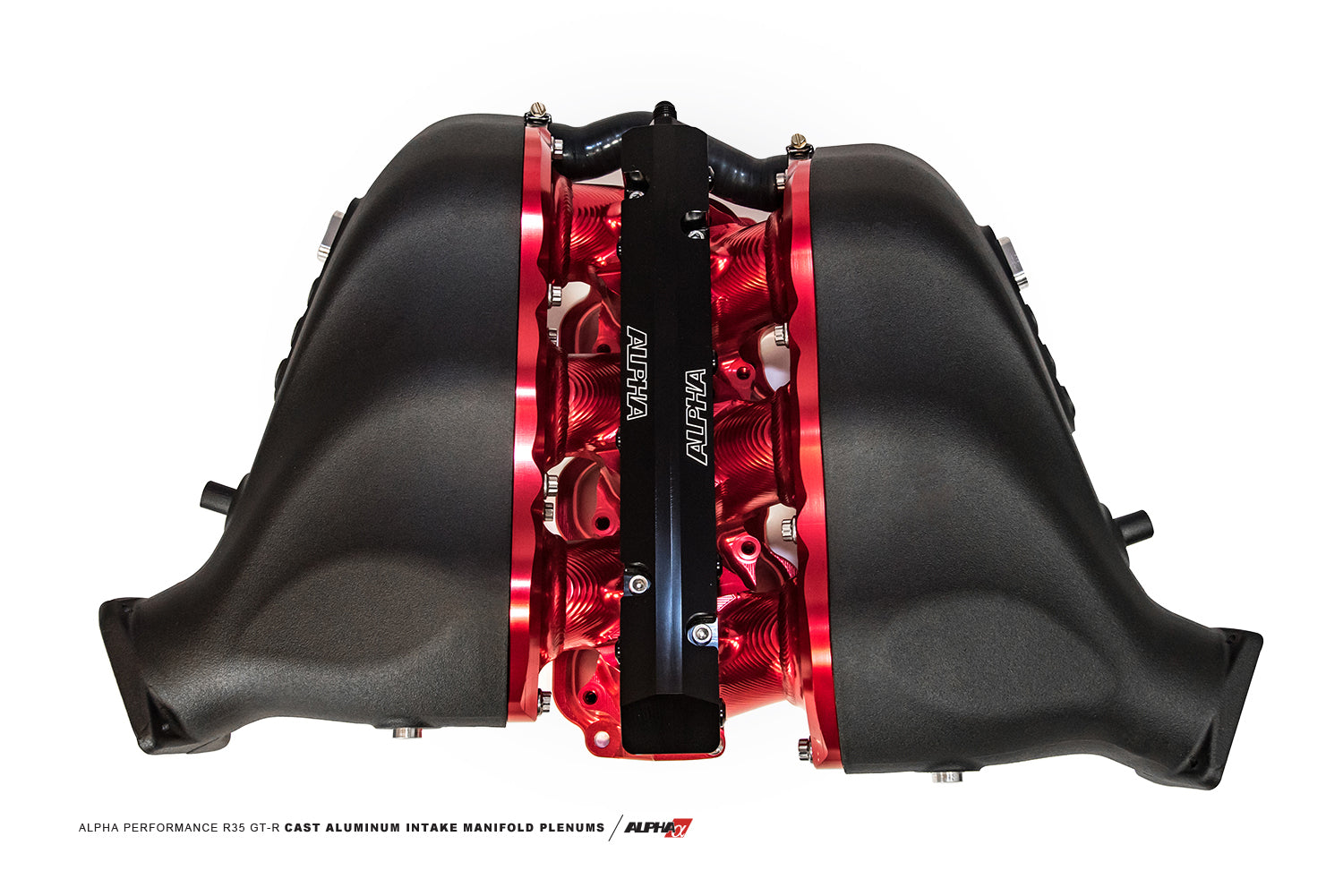 AMS ALP.07.08.0101-9 Cast Plenum Intake Manifold with Auxiliary Fuel Rail 18 Injector for NISSAN GT-R (R35) Photo-0