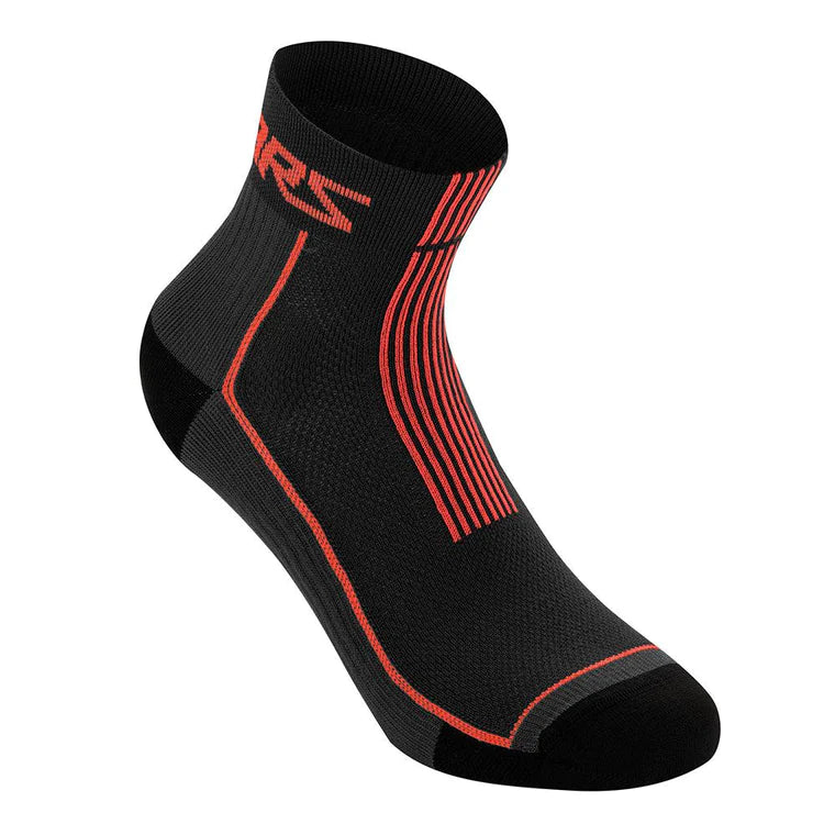 ALPINESTARS 1701120_1303_S Summer socks 9, Black / Red, size S Photo-0 
