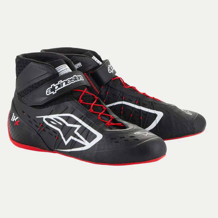 ALPINESTARS 2712124_123_9,5 Karting shoes TECH-1 KX V3 FIA 8877-2022 - Black / White / Red, Size 9,5 Photo-0