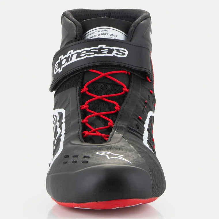 ALPINESTARS 2712124_123_8,5 Karting shoes TECH-1 KX V3 FIA 8877-2022 - Black / White / Red, Size 8,5 Photo-1