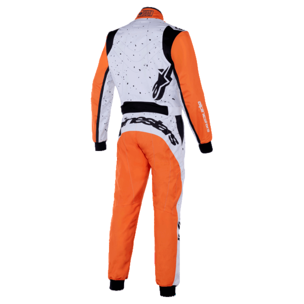 ALPINESTARS 3350125-2005-54 Suit for Karting KMX-9 V3, White / Orange / Black, Size 54 Photo-1