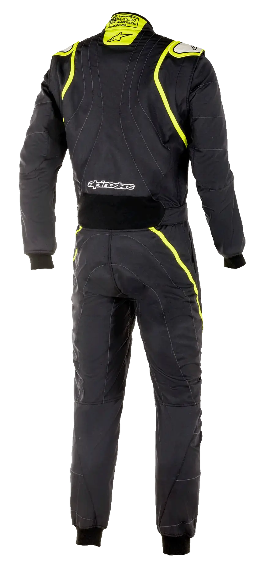 ALPINESTARS 3355020_155_64 Auto racing suit GP Race V2 FIA Black / Yellow fluo, Size 64 Photo-1