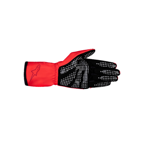 ALPINESTARS 3550725-3082-L Youth Gloves for Karting Tech-1 K Race V2 S, Red / White / Burgundy, Size L Photo-1