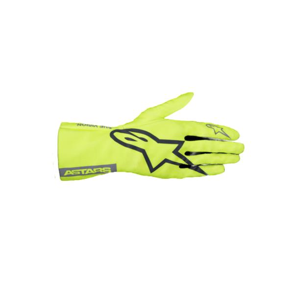ALPINESTARS 3550625-594-L Gloves for Karting Tech-1 K Race V2, Fluo Yellow / Mid Gray / Dark Silver, Size L Photo-0