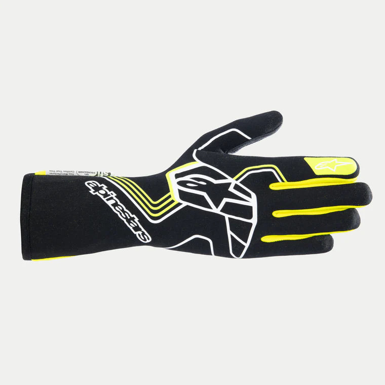 ALPINESTARS 3552024_155_S Gloves Tech-1 race v4 FIA/SFI - Black / Yellow fluo S Photo-0 