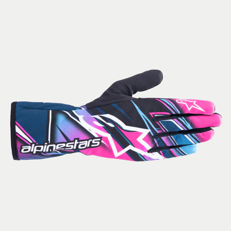 ALPINESTARS 3553224_3035_XL Karting gloves Tech-1 k race v2 competition - Fuchsia / Cyan / White XL Photo-0 