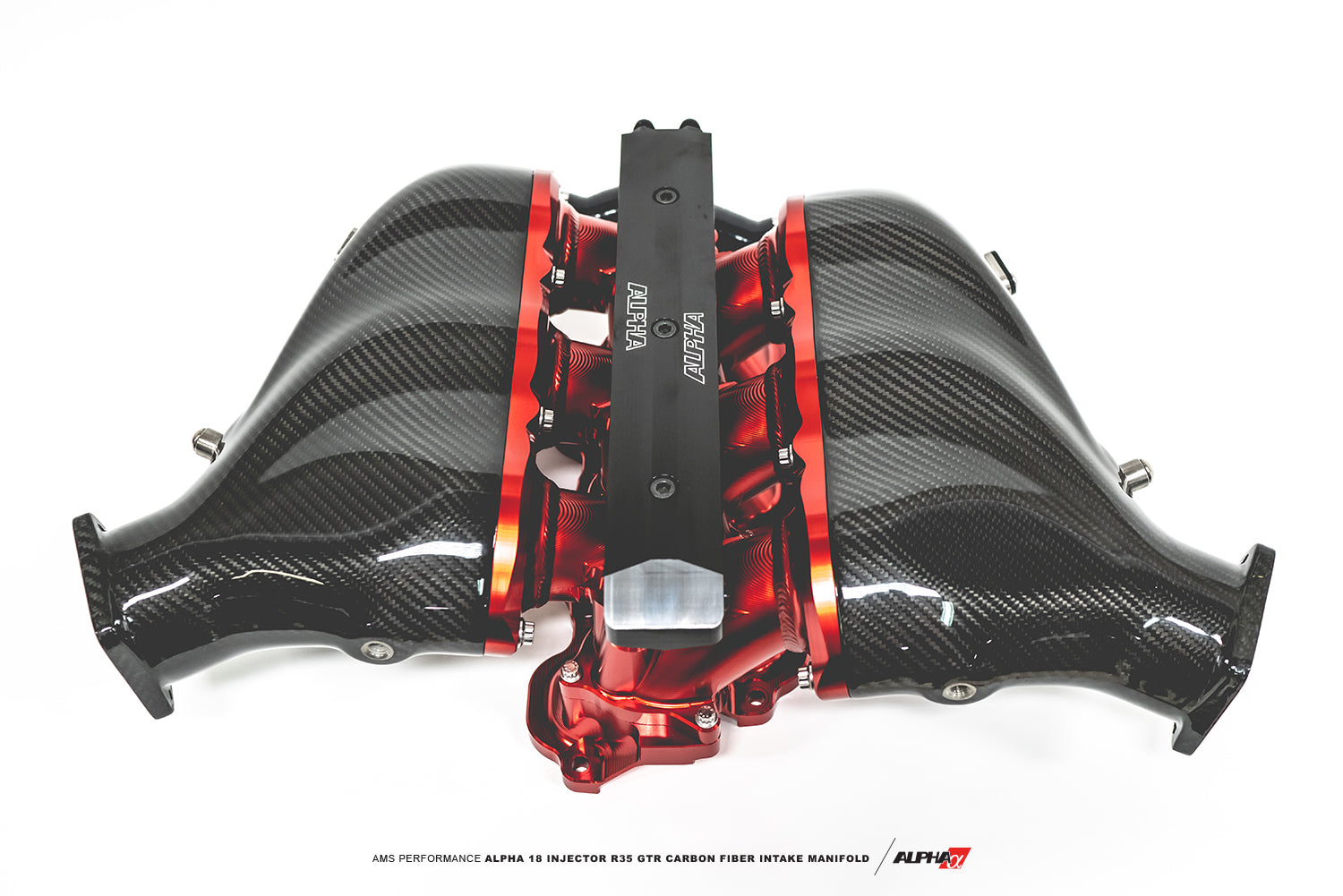 AMS ALP.07.08.0101-8 Carbon Fiber Intake Manifold NISSAN R35 GT-R (18 injectors) Photo-0