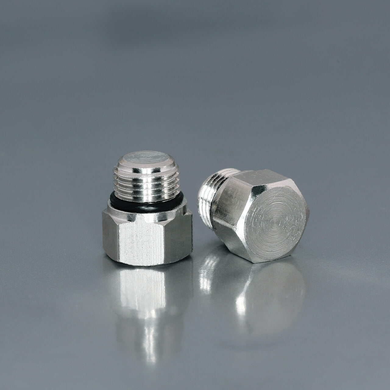 AQUAMIST 806-358 Hole nickel plated blanking plug M8 x 0.75 (o-ringed) Photo-0