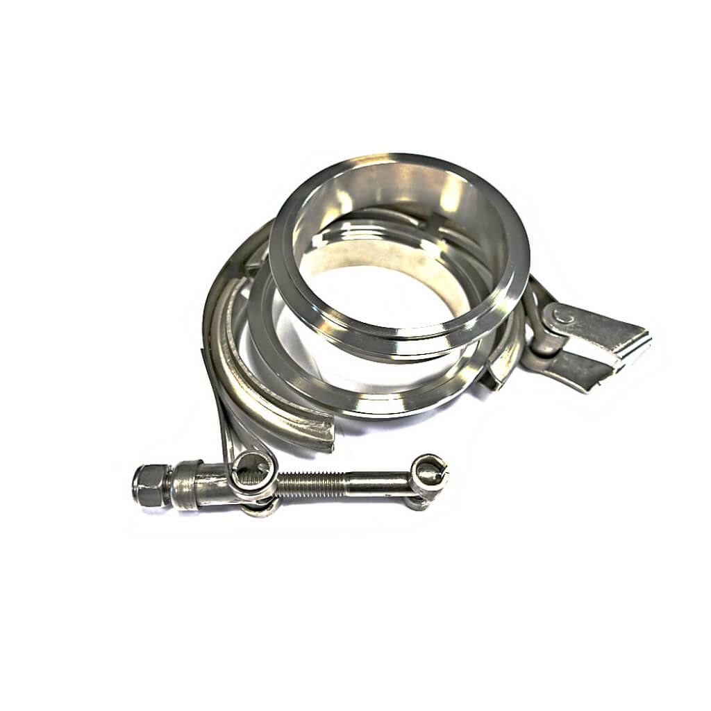 ARD 4055B Quick V-Band Clamp with Male and Female Flanges Kit 3\" (76 mm) 2 Flange / Clamp Photo-1
