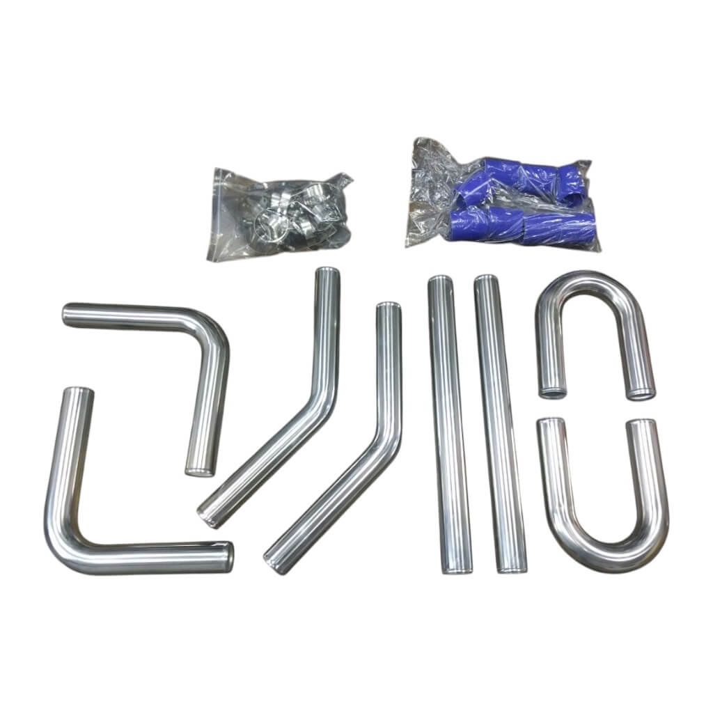 ARD 5592a Aluminum Pipes Set + Silicone + Clamps (Universal) 2\" Photo-2