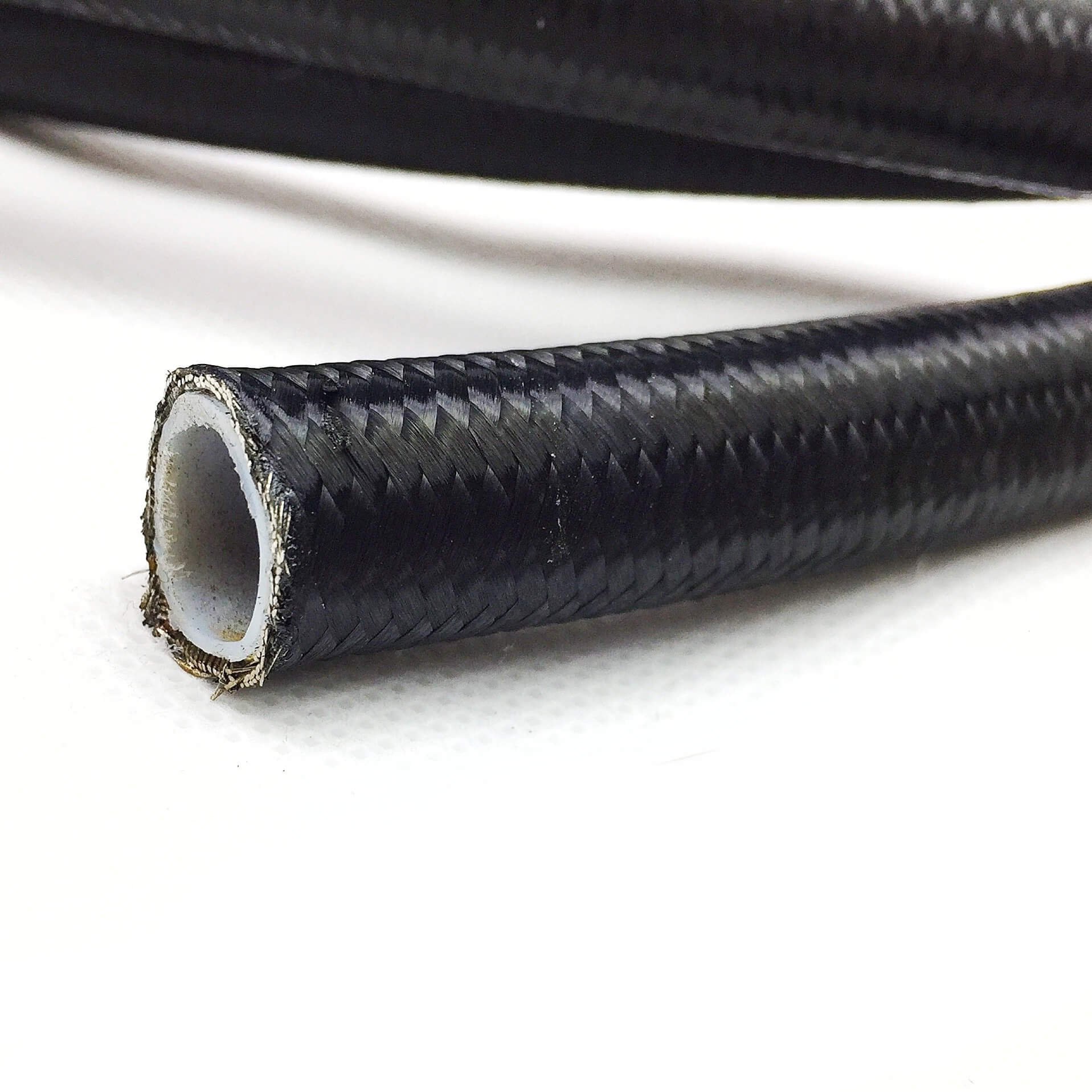 ARD AR0725BLK-6-M PTFE Hose With Black Stainless Steel Wire Braided AN6 Photo-1