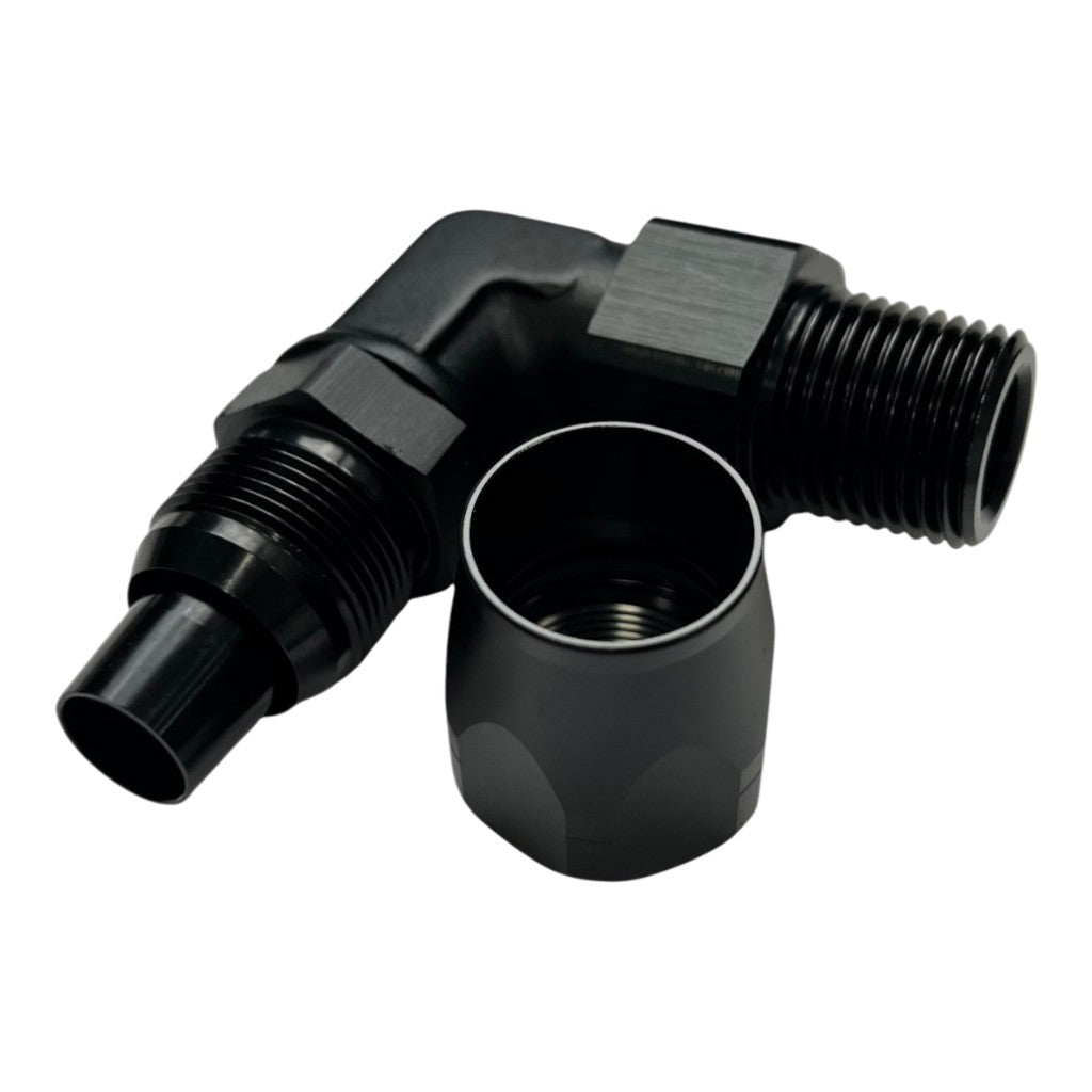 ARD ARANCUT8290-10D Forged Style Cutter Hose Ends 90 degree AN10 to 1/2" NPT Photo-3
