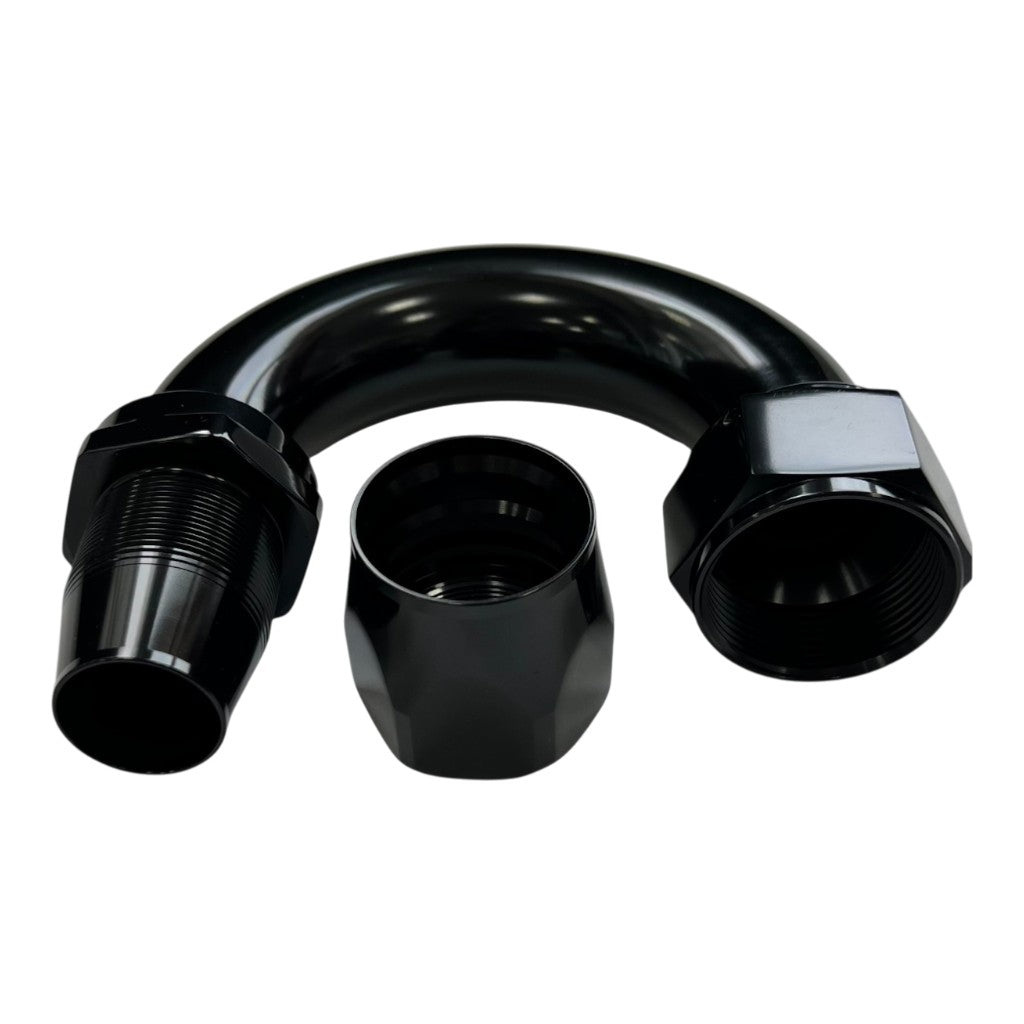 ARD ARE0209-1820B Fitting, Hose End 180° Degree AN20 Black (1136-18020BK) Photo-2
