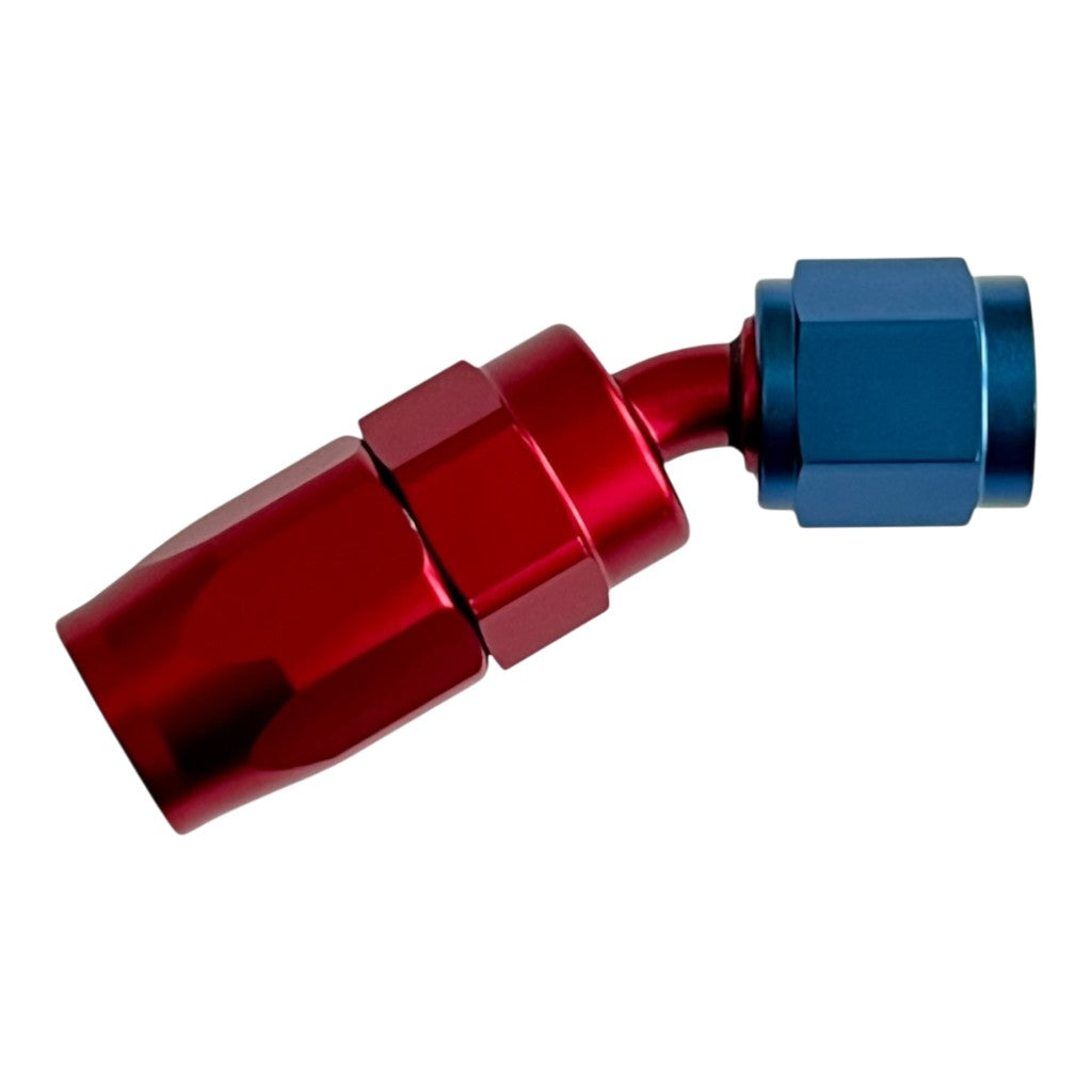 ARD ARE0209-3004-RED/BLU Fitting, Hose End AN4 30° Degree Red/Blue Photo-0