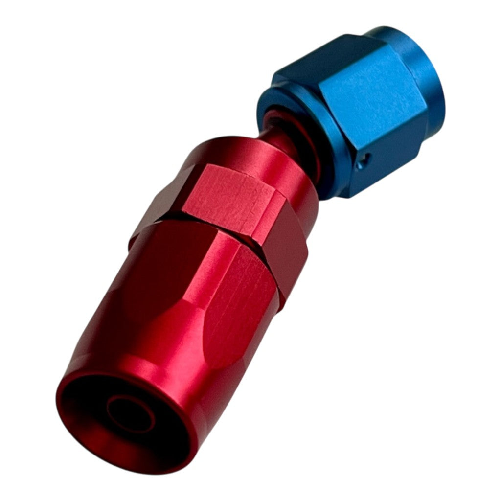 ARD ARE0209-3004-RED/BLU Fitting, Hose End AN4 30° Degree Red/Blue Photo-1