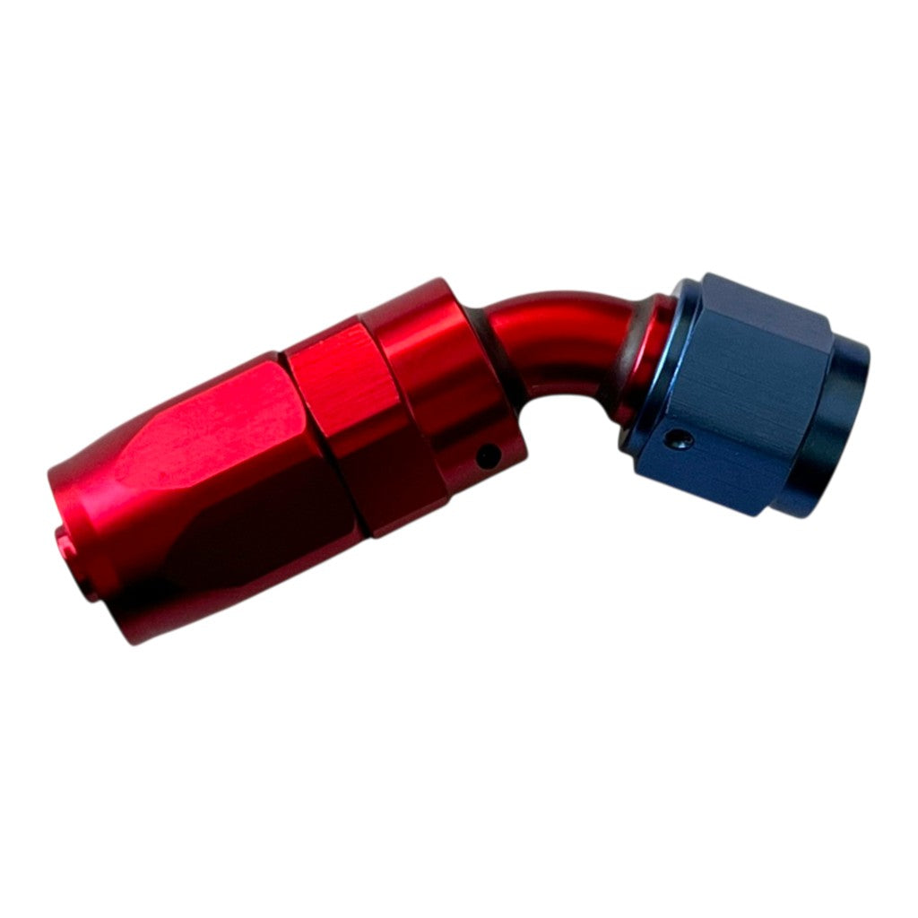 ARD ARE0209-4506-RED/BLU Fitting, Hose End AN6 45° Degree Red/Blue Photo-1