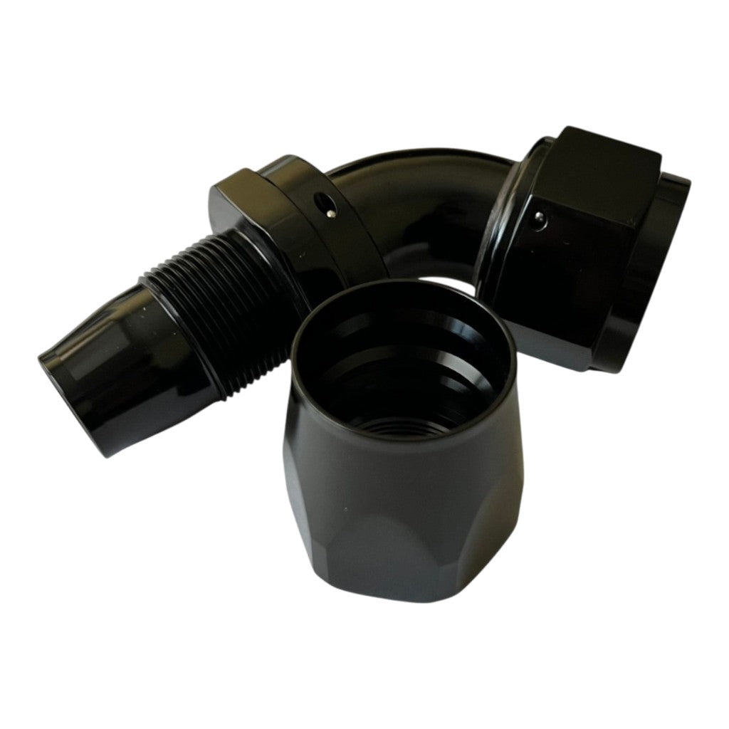 ARD ARE0209-6020B Fitting, Hose End 60° Degree AN20 Black Photo-1