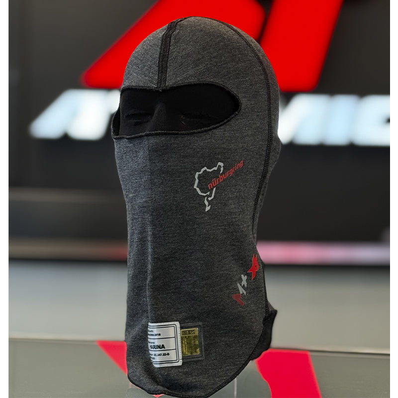 ATOMIC R50-095-NBR Balaclava Nürburgring Edition FIA 8856-2018 Anthracite One Size (Officially Licensed Nürburgring Product) Photo-0