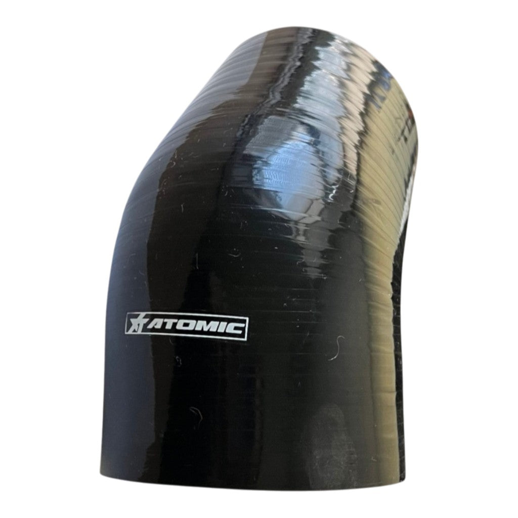 ATOMIC er45-102-89 BLACK Hose silicone, 45° Reducer Elbows 102-89 mm Photo-2