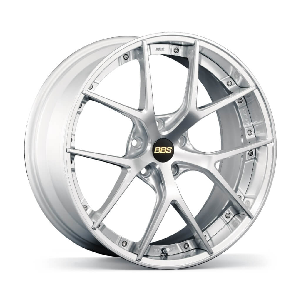 BBS RI-S012DS-SLD RI-S Forged aluminum 2-piece wheel 20x9.5 ET55 5x114.3 PFS Diamond Silver disk and Silver Diamond-cut rim (DS-SLD) Photo-0