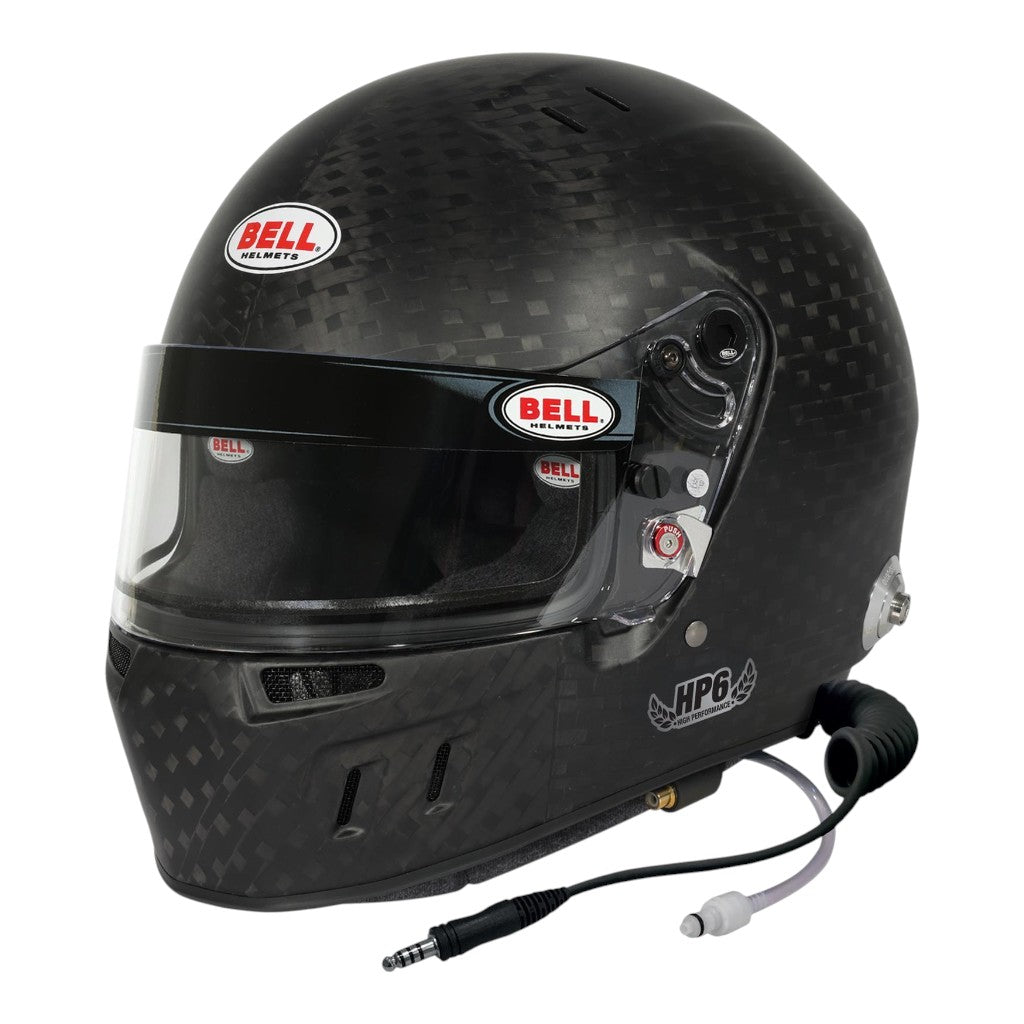 BELL 1140186 Full-Face Helmet HP6 EVO-II RD HANS, Black, FIA8860-2018, Size 57 (7 1/8) Photo-0