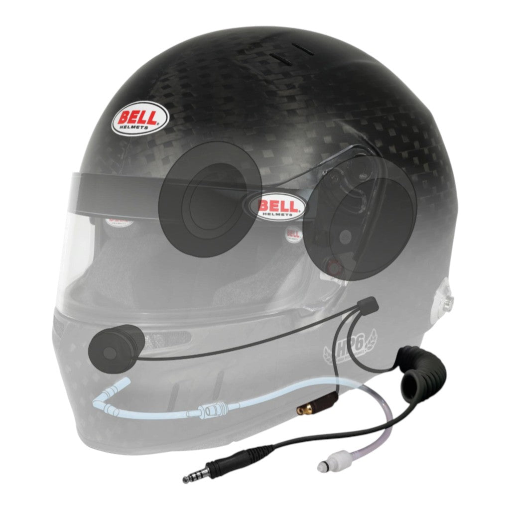 BELL 1140186 Full-Face Helmet HP6 EVO-II RD HANS, Black, FIA8860-2018, Size 57 (7 1/8) Photo-1