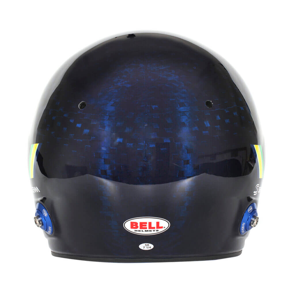 BELL 1245266 Open-Face Helmet MAG-10 Carbon Ayrton Senna HANS, FIA 8859-2024 / SA2020, Size 57 (7 1/8) Photo-3