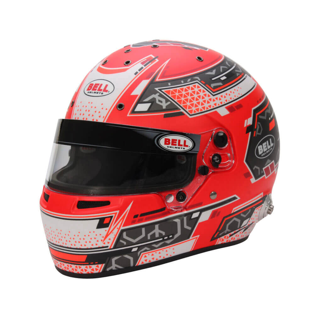 BELL 1310B76 Full-Face Helmet RS7 Pro Stamina HANS, Anthracite / Red, FIA 8859-2024 / SA2020, Size 59 (7 3/8) Photo-0