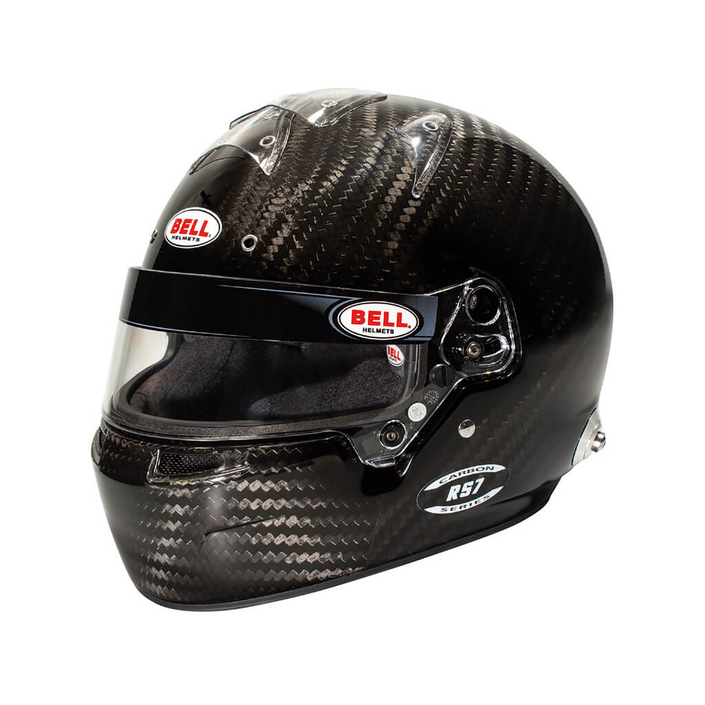 BELL 5204K61 Full-Face Helmet RS7 Carbon HANS (Orange Interior), FIA 8859-2024 / SA2020, Size 54 Photo-0