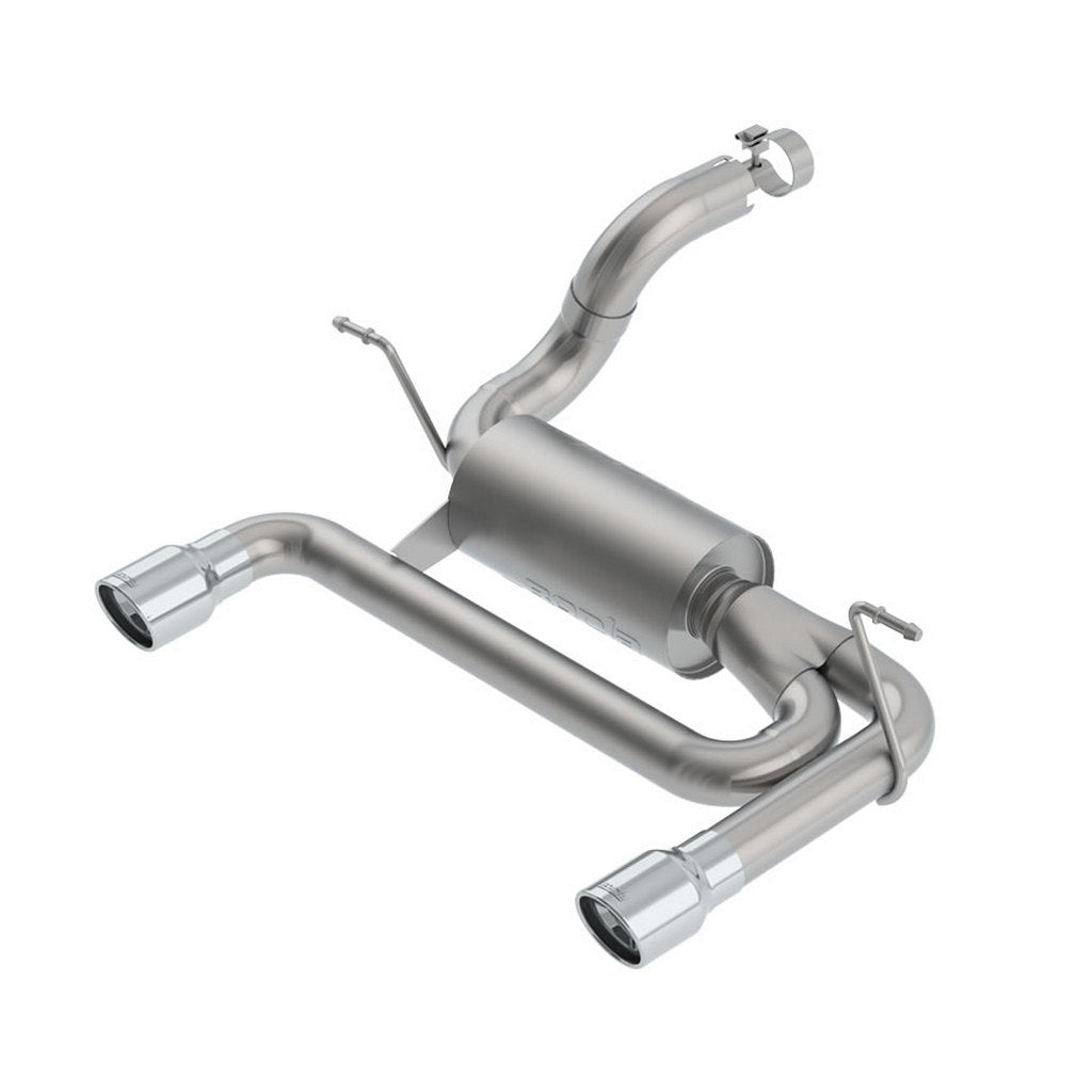 BORLA 11956 Exhaust System Axle-Back S-Type, 2.75", 2.5" (3.5" Tips) for JEEP Wrangler 3.6L (JL / JLU) 2018- Photo-0