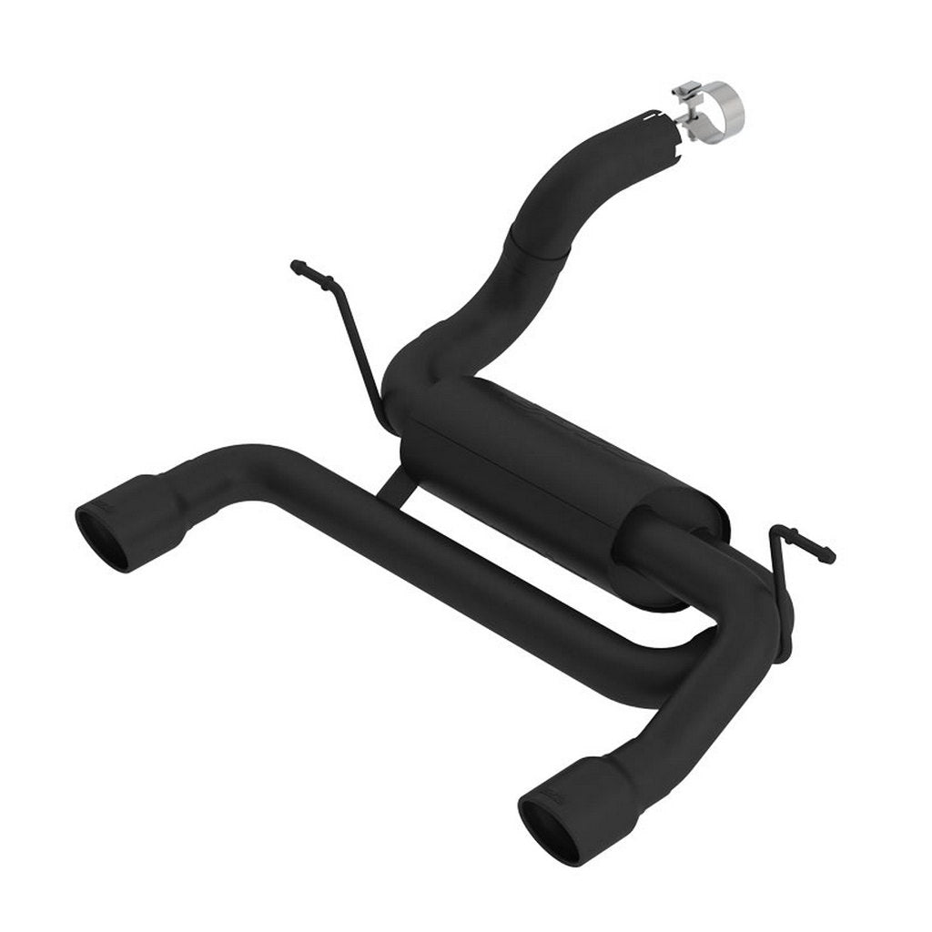 BORLA 11964CB Exhaust System Axle-Back ATAK, 2.75\", 2.5\" (3.5\" Black Tips) for JEEP Wrangler 2.0L (JL / JLU) 2018- Photo-0