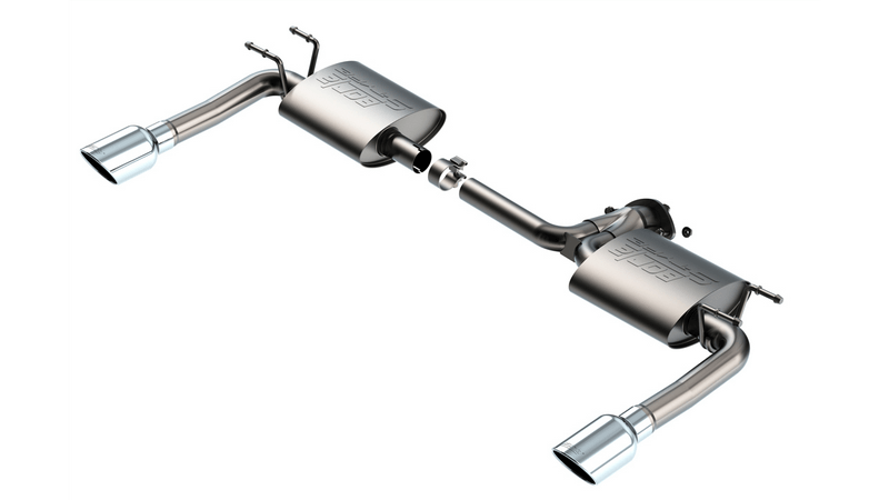 BORLA 11982 Exhaust system Axle-Back 2.25", 2" S-TYPE S RD RL AC SR Tip: 4" RD X 8" for MAZDA 3 2.5L 4 Cyl 2019-2023 Photo-0 