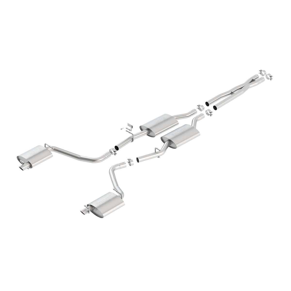 BORLA 140685 Cat Back Exhaust System S-Type for CHRYSLER 300 2015-2021 / DODGE Charger / DODGE Charger SXT 2022-2023 Photo-0