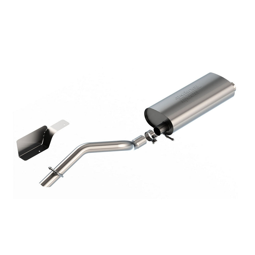 BORLA 140846 Exhaust System Cat-Back Touring, 2.5" (2.5" Turndown Tip) for JEEP Wrangler 3.6L (JL) 2018- Photo-0