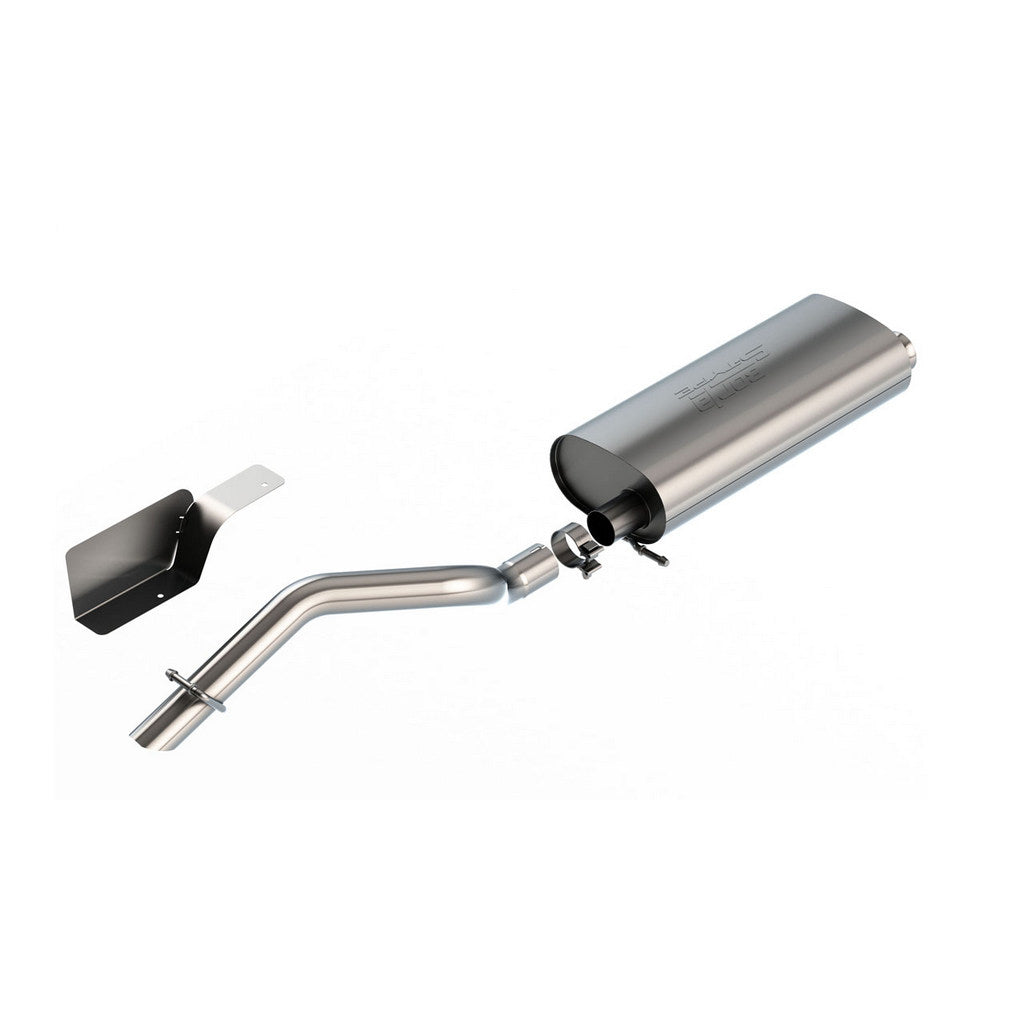 BORLA 140847 Exhaust System Cat-Back 2.50", S-Type (2.75" Turndown Tip) for JEEP Wrangler 3.6L (JL) 2018- Photo-0