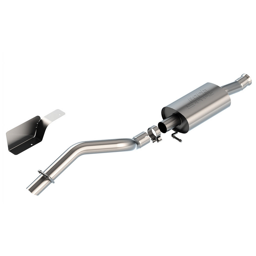 BORLA 140861 Exhaust System Cat-Back S-Type, 2.75\" (2.75\" Turndown Tip) for JEEP Wrangler 2.0L (JL) 2018- Photo-0