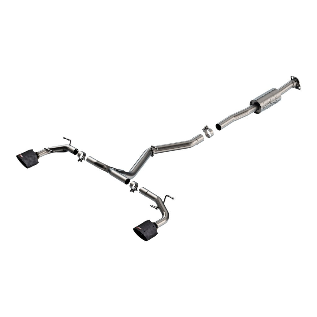 BORLA 140910CFBA Cat-Back Exhaust 2.50", 2", ATAK (5" Tips Carbon Fiber With Black Anodized Center) for SUBARU BRZ (ZD8) / TOYOTA GR86 (ZN8) 2022- Photo-0