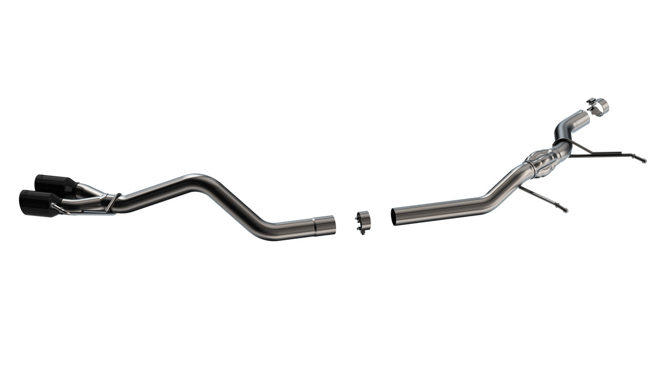 BORLA 140937BC Cat-Back Exhaust System S-TYPE 2.50", S TIP 3.50" Black Chrome, T-304 Stainless Steel for FORD Maverick 2.0L Front Wheel Drive 2022-2023 Photo-0