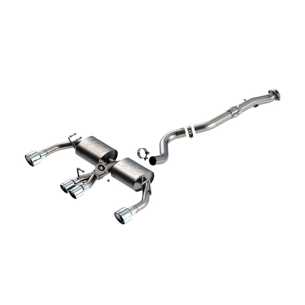 BORLA 140942 Cat-Back Exhaust System 3", 2.25" ATAK (3.5", 4.5" Polished Stainless Steel Tips) for TOYOTA Corolla GR 1.6L 2023-2024 Photo-0