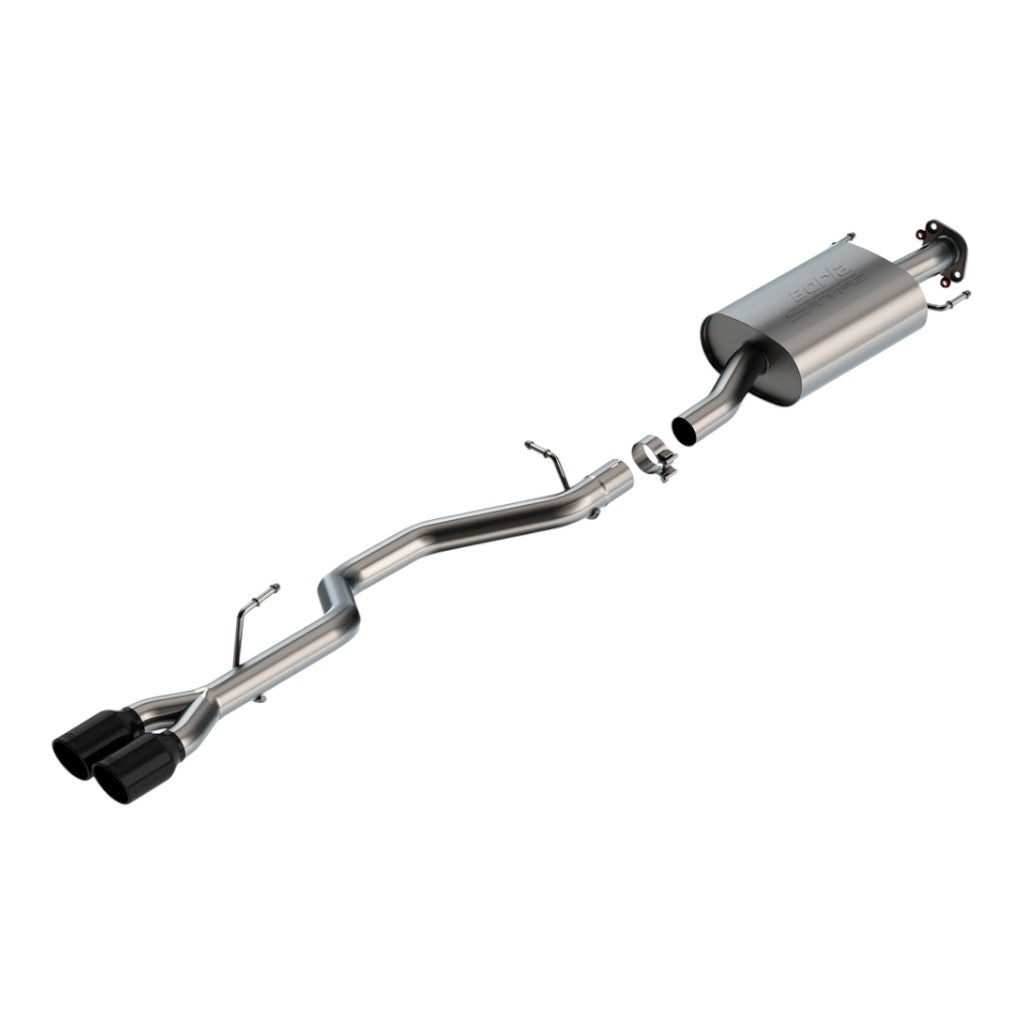 BORLA 140947BC Cat-Back Exhaust 2.25", S-Type (3.5" Black Chrome Tips) for TOYOTA Highlander 3.5L (XSE) 2021-2023 Photo-0