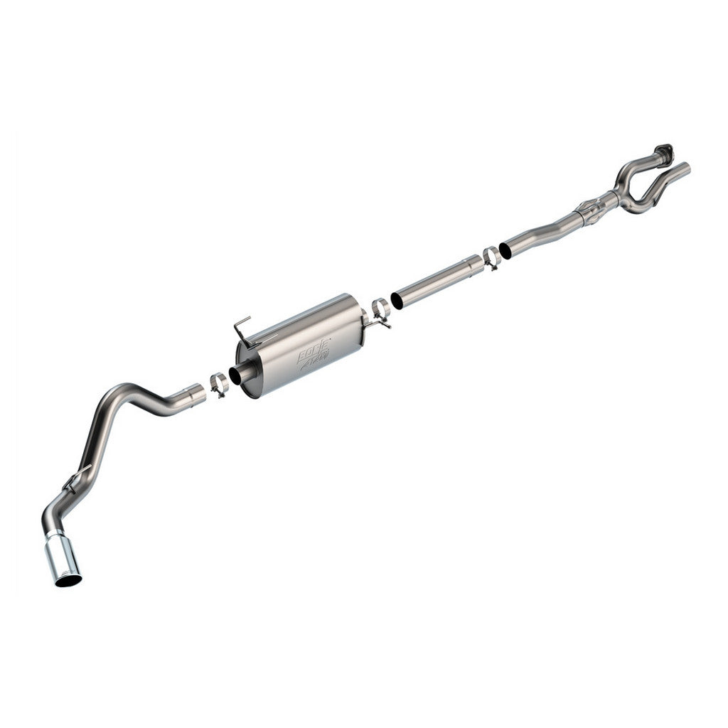 BORLA 141017 Cat-Back Exhaust System 2.75\", ATAK (5\" Bright Chrome Tips) for FORD F-250 / F-350 6.2L 2017-2021 Photo-0