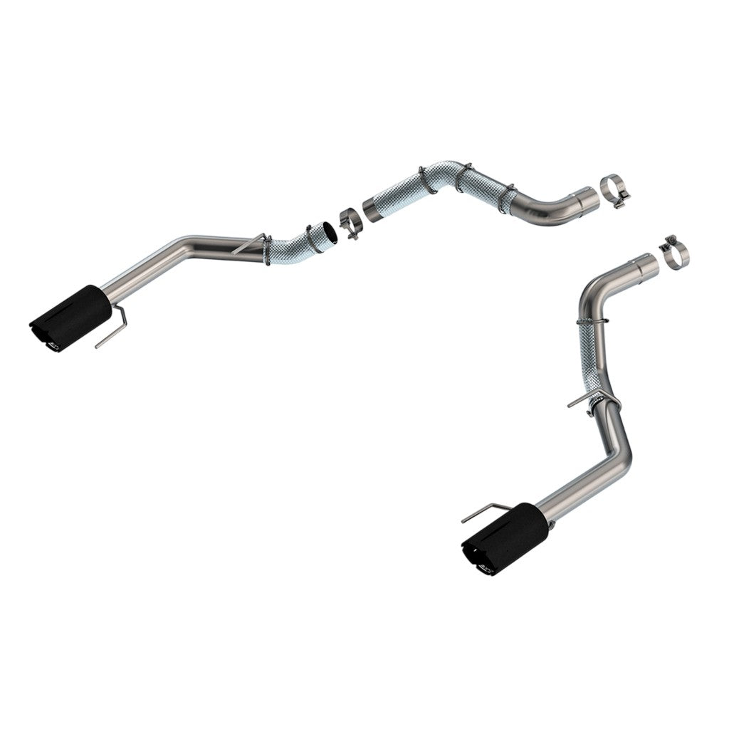 BORLA 60727BRCB Tail Pipes 3" (5" Black Coated Tips) for FORD F-150 Raptor 2021-2024 / F-150 Raptor R 2023-2024 Photo-0